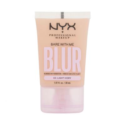 NYX Professional Makeup Bare With Me Blur Tint Foundation Fond de ten pentru femei 30 ml Nuanţă 03 Light Ivory