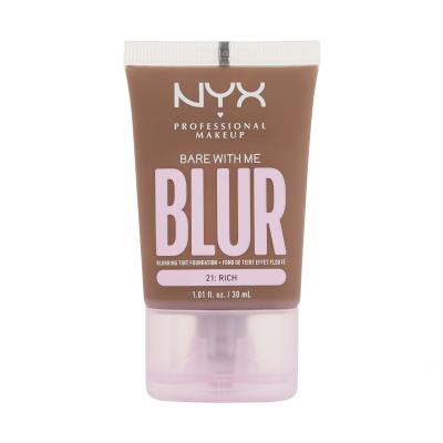NYX Professional Makeup Bare With Me Blur Tint Foundation Fond de ten pentru femei 30 ml Nuanţă 21 Rich