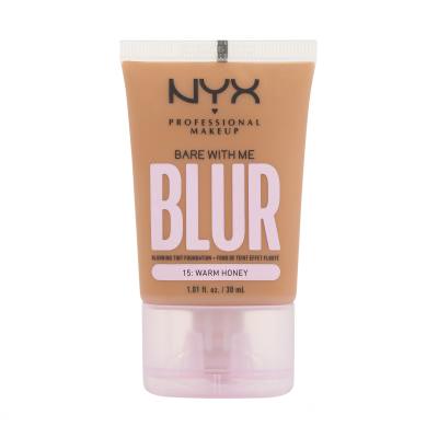 NYX Professional Makeup Bare With Me Blur Tint Foundation Fond de ten pentru femei 30 ml Nuanţă 15 Warm Honey