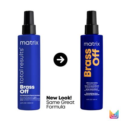 Matrix Brass Off All-In-One Toning Leave-In Spray Fără clătire pentru femei 200 ml