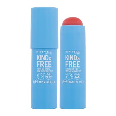 Rimmel London Kind & Free Tinted Multi Stick Fard de obraz pentru femei 5 g Nuanţă 004 Tangerine Dream