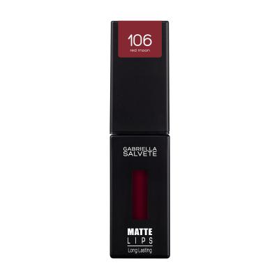 Gabriella Salvete Matte Lips Ruj de buze pentru femei 4,5 ml Nuanţă 106 Red Moon