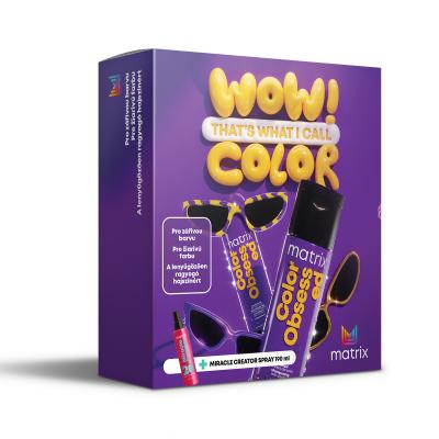 Matrix Color Obsessed Set cadou Șampon Color Obsessed Shampoo 300 ml + balsam Color Obsessed Conditioner 300 ml + ingrijire leave in Miracle Creator 190 ml