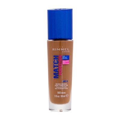 Rimmel London Match Perfection SPF15 Fond de ten pentru femei 30 ml Nuanţă 503 Mocha