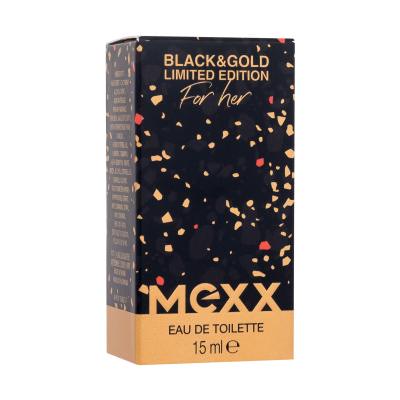 Mexx Black &amp; Gold Limited Edition Apă de toaletă pentru femei 15 ml