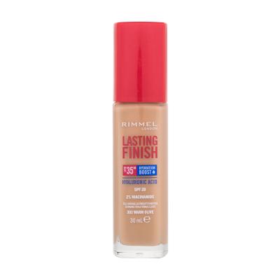 Rimmel London Lasting Finish 35H SPF20 Fond de ten pentru femei 30 ml Nuanţă 302 Warm Olive