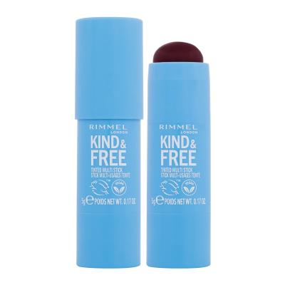 Rimmel London Kind & Free Tinted Multi Stick Fard de obraz pentru femei 5 g Nuanţă 005 Berry Sweet