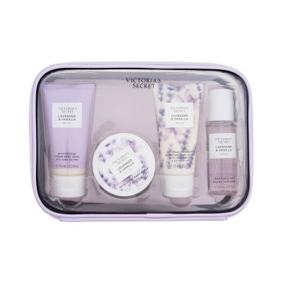 Victoria´s Secret Levender & Vanilla Relax Set cadou Spray de corp 75 ml + loțiune de corp 75 ml + exfoliant de corp 85 g + cremă de duș 75 ml