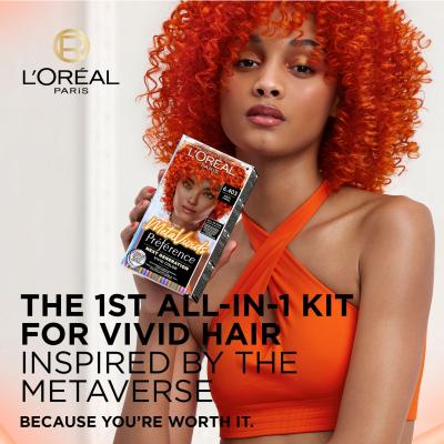 L&#039;Oréal Paris Préférence Meta Vivids Vopsea de păr pentru femei 75 ml Nuanţă 6.403 Meta Coral