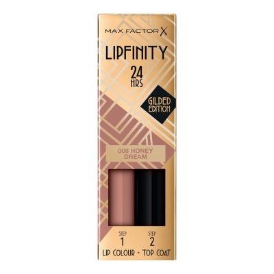 Max Factor Lipfinity 24HRS Lip Colour Ruj de buze pentru femei 4,2 g Nuanţă 008 Honey Dream
