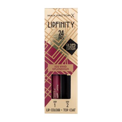 Max Factor Lipfinity 24HRS Lip Colour Ruj de buze pentru femei 4,2 g Nuanţă 025 Vivid Splendour