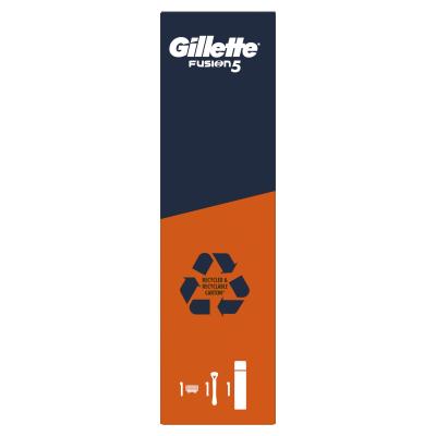 Gillette Fusion5 Set cadou Aparat de ras Fusion5 1 buc + gel de ras Fusion Shave Gel Sensitive 200 ml