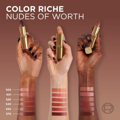 L&#039;Oréal Paris Color Riche Free the Nudes Ruj de buze pentru femei 4,7 g Nuanţă 505 Nu Resilient