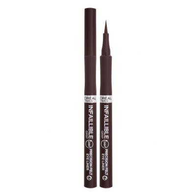 L'Oréal Paris Infaillible Grip 24H Precision Felt Eyeliner Tuș de ochi pentru femei 1 ml Nuanţă 02 Brown