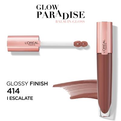 L&#039;Oréal Paris Glow Paradise Balm In Gloss Luciu de buze pentru femei 7 ml Nuanţă 414 Escalate