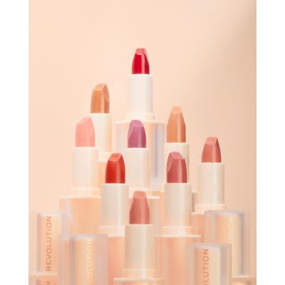 Makeup Revolution London Lip Allure Soft Satin Lipstick Ruj de buze pentru femei 3,2 g Nuanţă Brunch Pink Nude