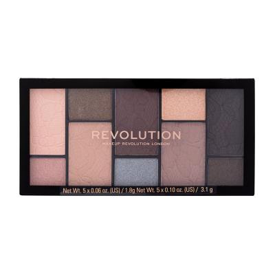 Makeup Revolution London Reloaded Dimension Eyeshadow Palette Fard de pleoape pentru femei 24,5 g Nuanţă Impulse Smoked
