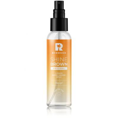 Byrokko Shine Brown Original 2-Phase Super Tanning Spray Pentru corp pentru femei 104 ml