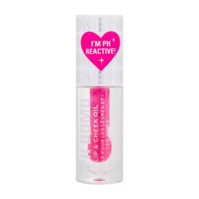 Makeup Revolution London pH Bomb Lip & Cheek Oil Ulei de buze pentru femei 4,5 ml Nuanţă Universal