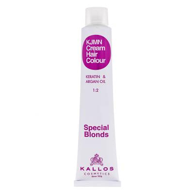 Kallos Cosmetics KJMN Cream Hair Colour Keratin & Argan Oil Special Blonds Vopsea de păr pentru femei 100 ml Nuanţă 90.32 Champagne