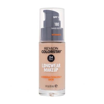 Revlon Colorstay Combination Oily Skin SPF15 Fond de ten pentru femei 30 ml Nuanţă 180 Sand Beige Sticla cu defect