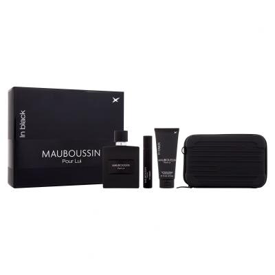 Mauboussin Pour Lui In Black Set cadou Apă de parfum 100 ml + gel de duș 75 ml + apă de parfum 20 ml