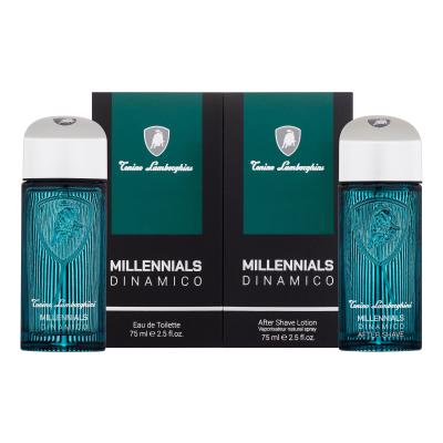 Lamborghini Millennials Dinamico Set cadou Apă de toaletă 75 ml + aftershave 75 ml