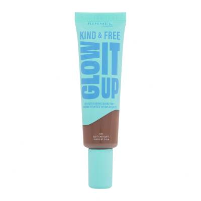 Rimmel London Kind & Free Glow It Up Moisturising Skin Tint Fond de ten pentru femei 30 ml Nuanţă 601 Soft Chocolate
