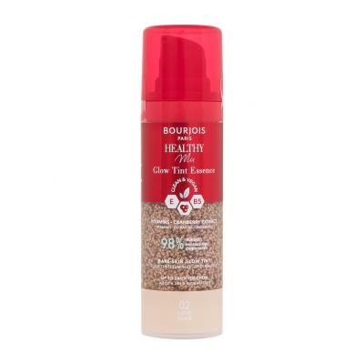 BOURJOIS Paris Healthy Mix Clean & Vegan Glow Tint Essence Fond de ten pentru femei 30 ml Nuanţă 02 Light