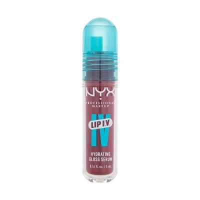NYX Professional Makeup Lip I.V. Hydrating Gloss Stain Luciu de buze pentru femei 5 ml Nuanţă 13 Cranberry Splash
