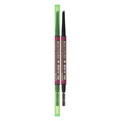 NYX Professional Makeup Blade & Shade Dual Edge Brow Pencil Creion pentru femei 0,06 g Nuanţă 04 Taupe