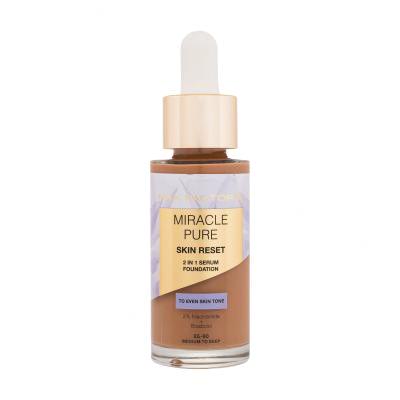 Max Factor Miracle Pure Skin Reset 2in1 Serum Foundation Fond de ten pentru femei 30 ml Nuanţă 85-90 Medium To Deep