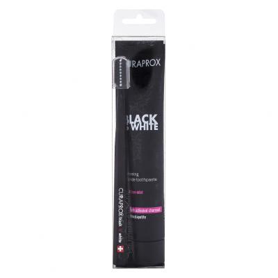 Curaprox Black Is White Pastă de dinți Set Cutie cu defect