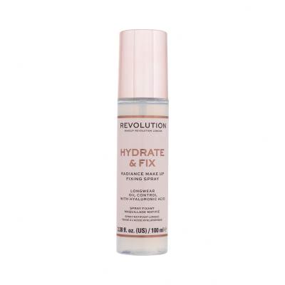 Makeup Revolution London Hydrate & Fix Radiance Make Up Fixing Spray Spray fixator pentru femei 100 ml
