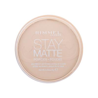 Rimmel London Stay Matte Pudră pentru femei 14 g Nuanţă 003 Peach Glow