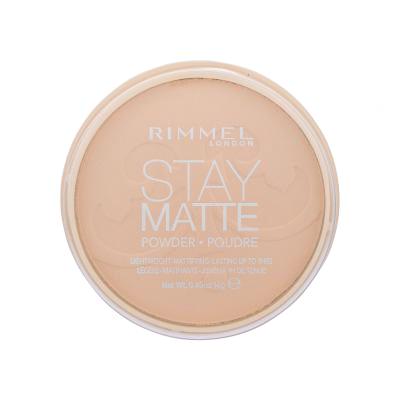 Rimmel London Stay Matte Pudră pentru femei 14 g Nuanţă 006 Warm Beige