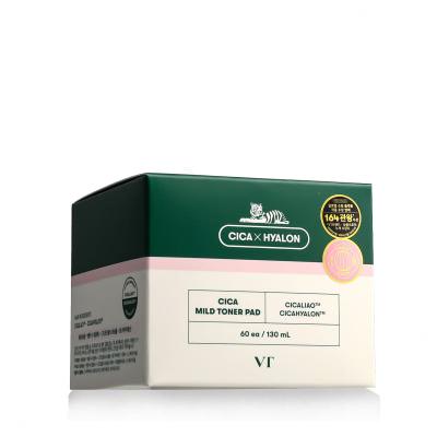 VT Cosmetics Cica Mild Toner Pad Șervețele faciale 60 buc