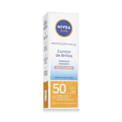 Nivea Sun UV Face Shine Control BB SPF50 Pentru ten pentru femei 50 ml Nuanţă Medium