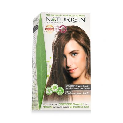 Naturigin Permanent Hair Colour Vopsea de păr 115 ml Nuanţă Medium Copper Blonde 6.34