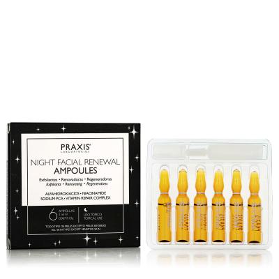 Praxis Laboratorios Night Facial Renewal Ampoules Ser facial 6x2 ml
