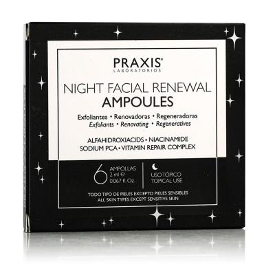 Praxis Laboratorios Night Facial Renewal Ampoules Ser facial 6x2 ml