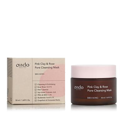 Ondo Beauty 36.5 BBO-SONG Pink Clay &amp; Rose Pore Cleansing Mask Mască de față 50 ml