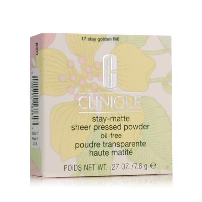 Clinique Stay-Matte Sheer Pressed Powder Pudră pentru femei 7,6 g