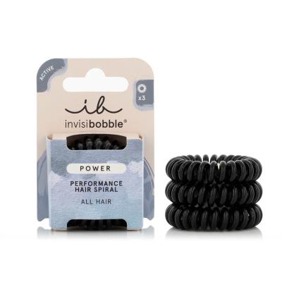 Invisibobble Power Performance Hair Spiral Elastice de păr pentru femei 3 buc Nuanţă True Black