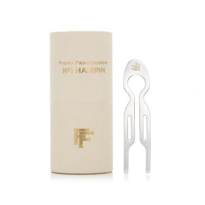 Fiona Franchimon Nº1 Hairpin Steel Clemă de păr pentru femei 1 buc Nuanţă White Gold Finish