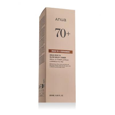 Anua Rice + Ceramide 70% Glow Milky Toner Loțiuni și ape termale 250 ml