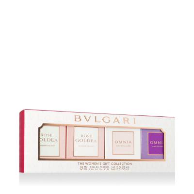 Bvlgari Women’s Gift Collection Set cadou EDT Rose Goldea Blossom Delight 5 ml + EDT Omnia Crystalline 5 ml + EDT Omnia Amethyste 5 ml + EDP Rose Goldea Blossom Delight 5 ml