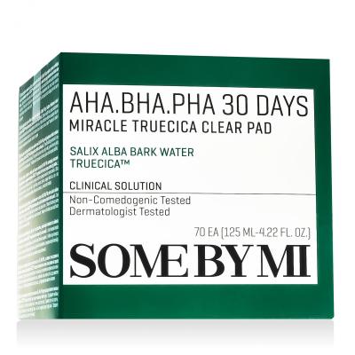 Some By Mi AHA.BHA.PHA 30 Days Miracle Truecica Clear Pad Șervețele faciale 70 buc