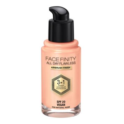 Max Factor Facefinity All Day Flawless SPF20 Fond de ten pentru femei 30 ml Nuanţă C50 Natural Rose