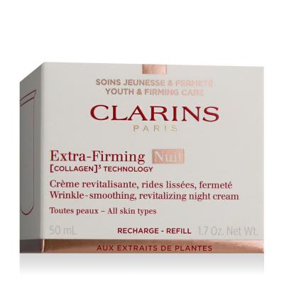 Clarins Extra-Firming Nuit Wrinkle Smoothing Revitalizing Night Cream Cremă de noapte pentru femei Rezerva 50 ml